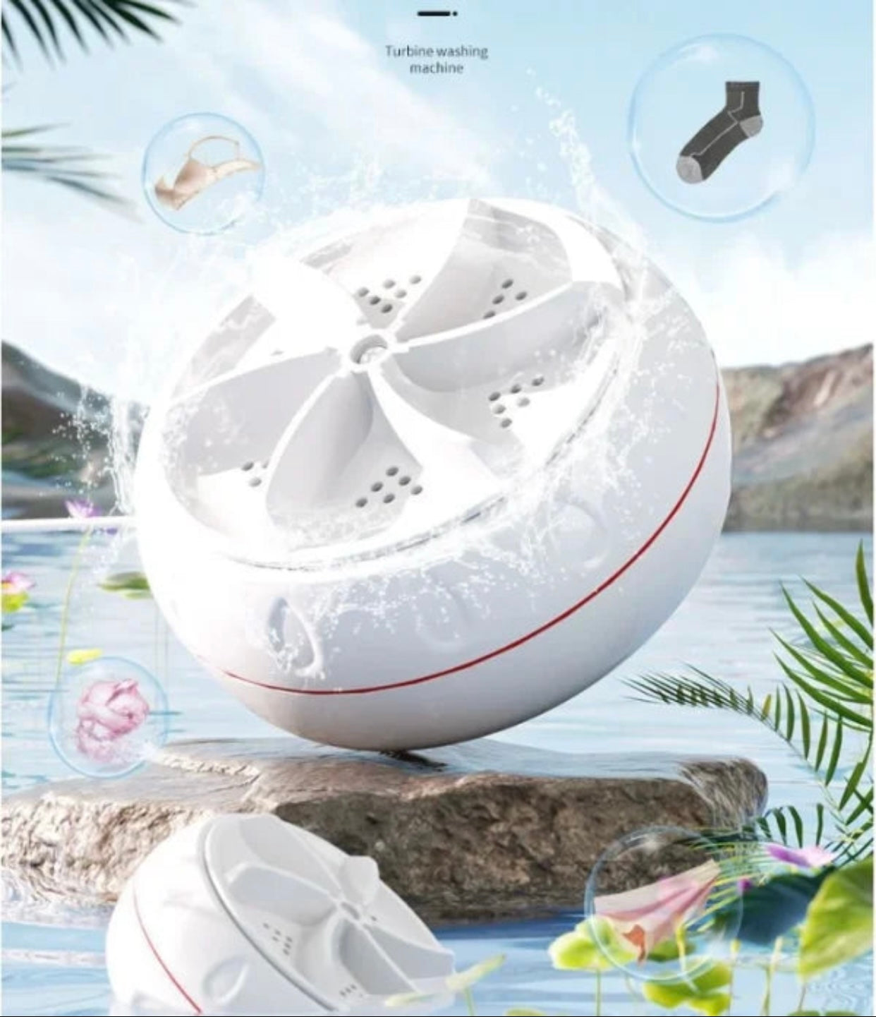 Portable Ultrasonic Mini Washing Machine